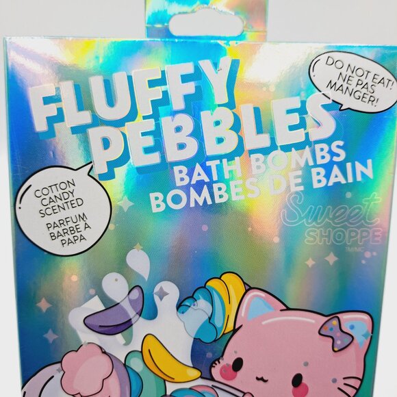 Fluffy Pebbles Pastel Cotton Candy Scented Novelty Bath Bombs - Picture 2 of 6